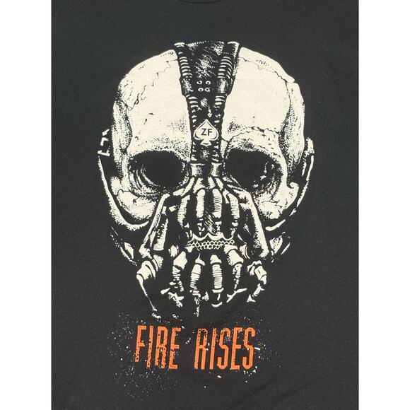 Wash With Souls Fire Rises Skull Graphic T-shirt Men's XL Black Grunge Punk Edgy - Picture 2 of 5